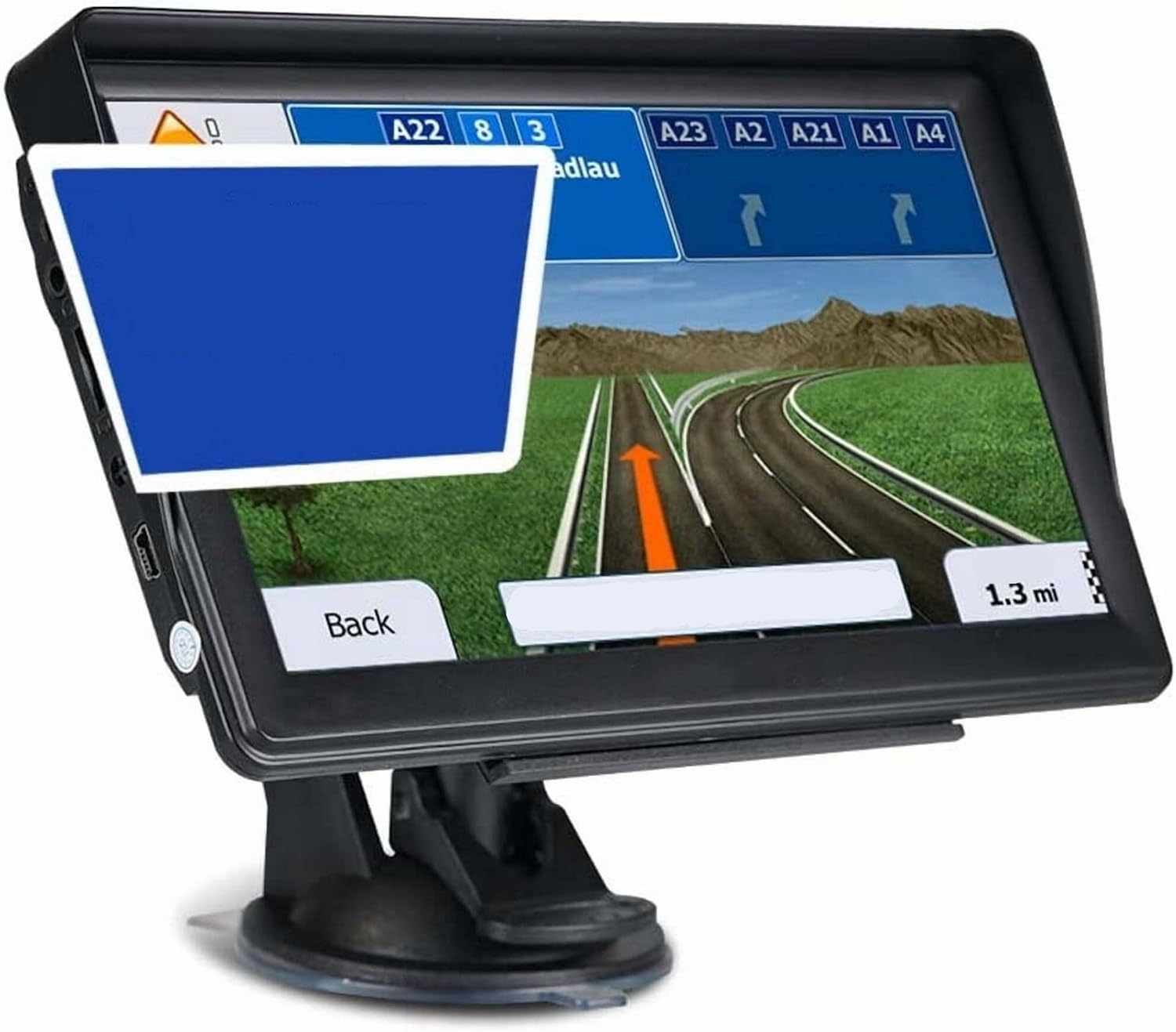 7インチ車＆トラック用GPS 256MB+8GBナビゲーションシステムナビゲーターサンシェード付き アンドロイドオート