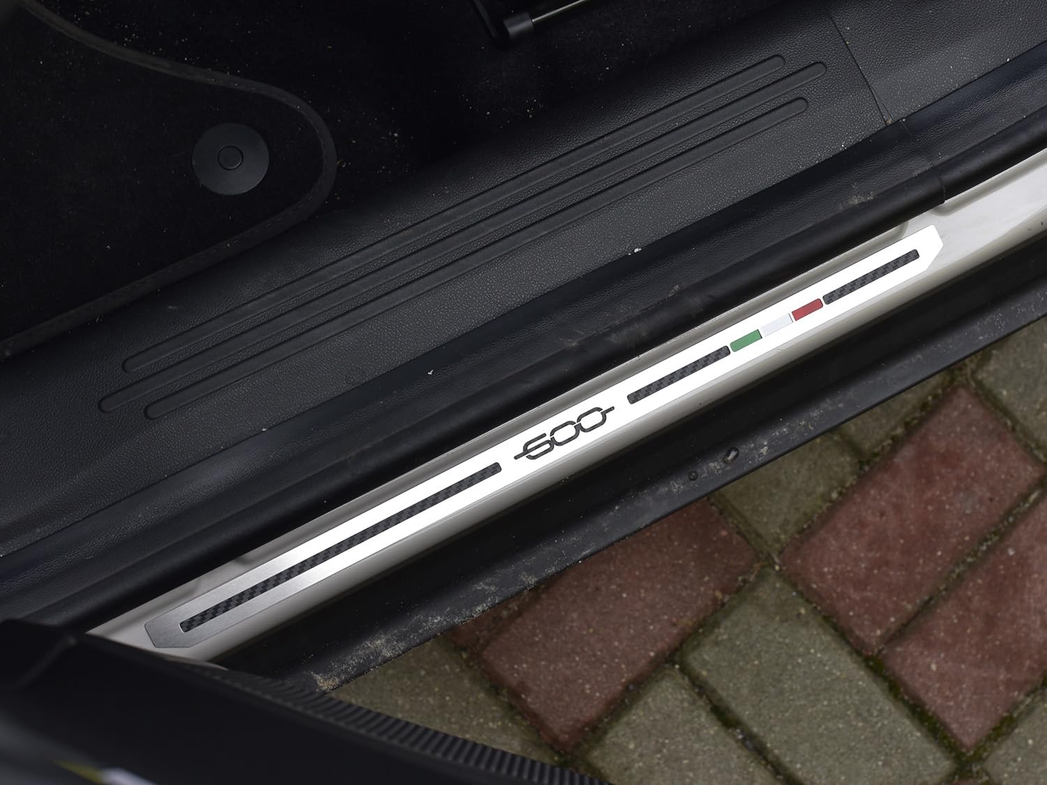 Roestvrij Staal Tuning Instaplijsten Van Staal Voor Fiat.600 600e | 4 Stuks Dorpellijsten Van Roestvrij Staal Hybride Rood (rood) De Eerste 600