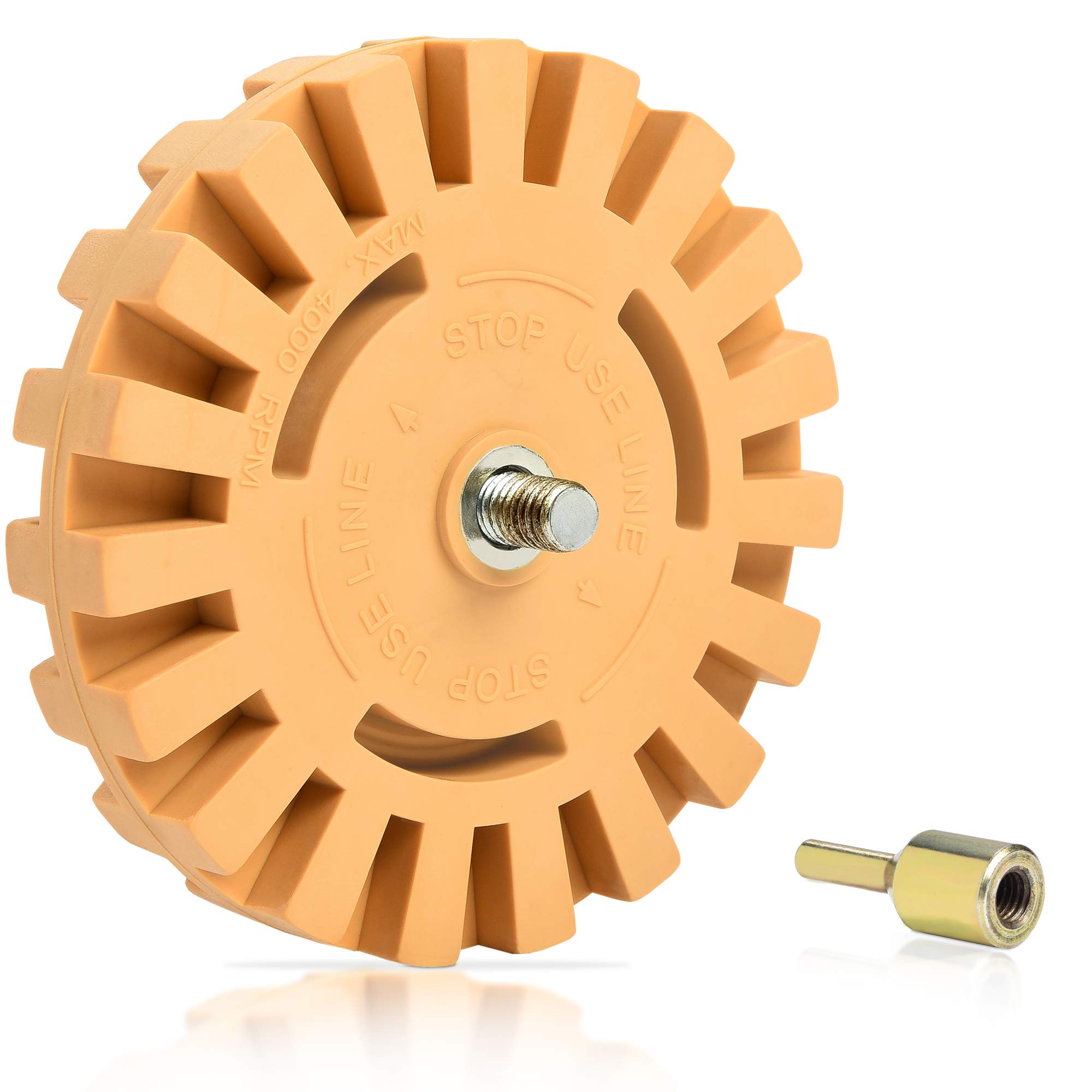 Buy Decal Remover Eraser Wheel, NORSMIC 4inch car Decal Remover with