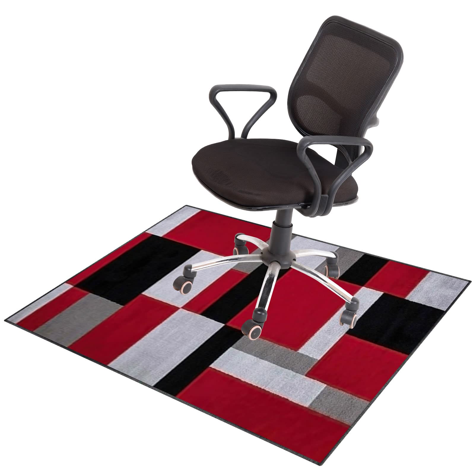 EYZO 90 × 120 cm Office Chair Mat For Hardwood Floor Mat For Carpeted Floor Protector Mat For Desk Chair Computer Chair Mat Protector Chair Carpet For Home And Office Protects Floors Anti-skidding