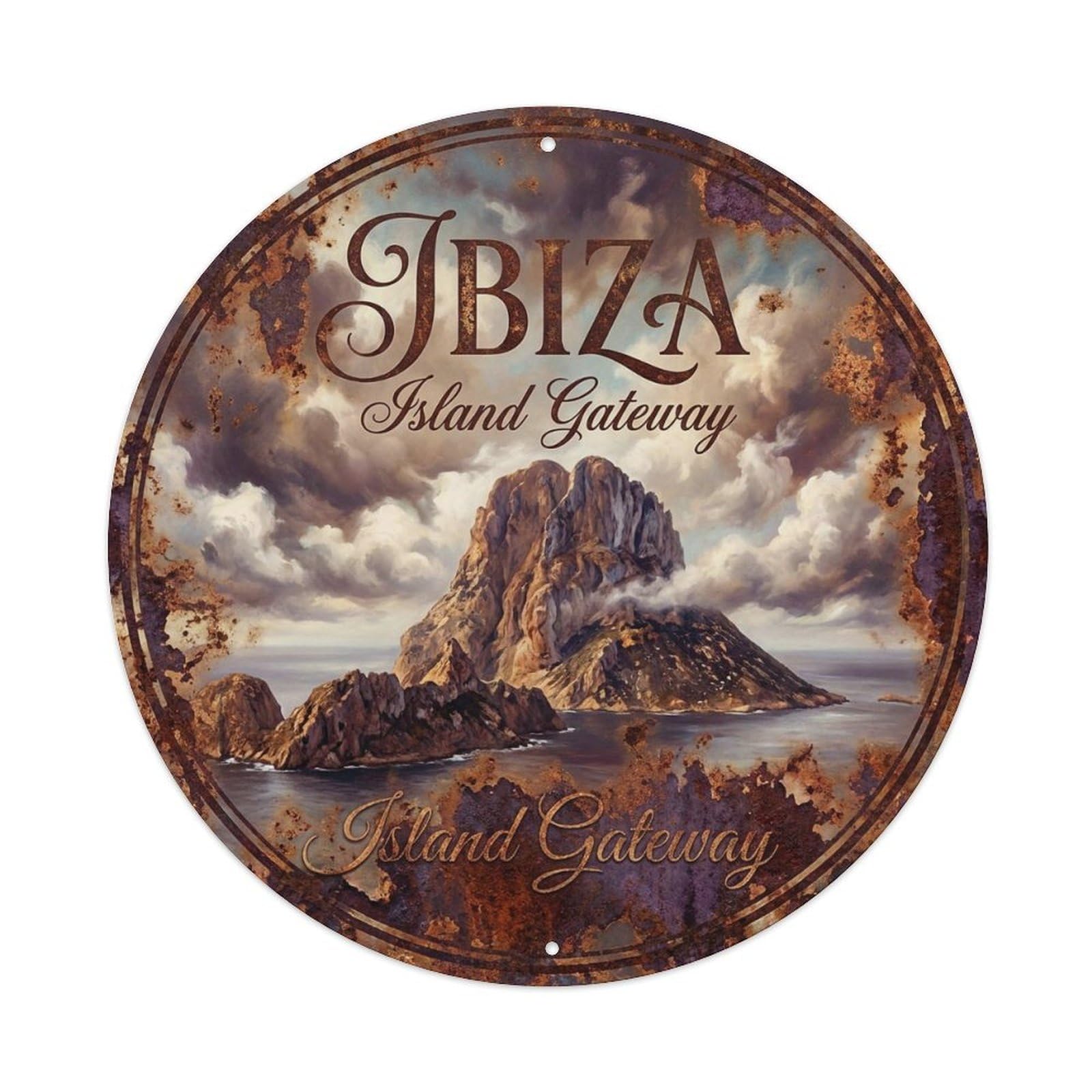 Vintage Travel Ibiza Spain Adventure Metal Tin Sign