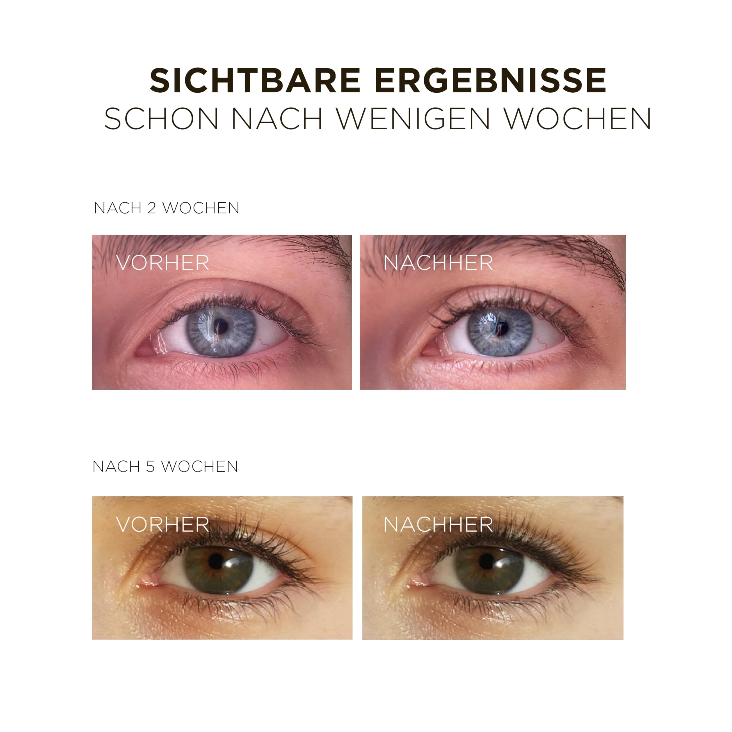 HUYGENS Wimpernserum & Augenbrauenserum and HUYGENS Lash Booster Mascara