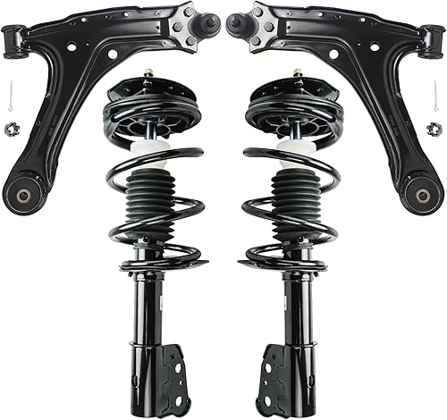 Miniatura 348 de Detroit Axle - Kit de puntales delanteros de 6 piezas para Chevrolet Aveo Aveo5 Pontiac G3 Wave, barra estabilizadora, varillas de acoplamiento