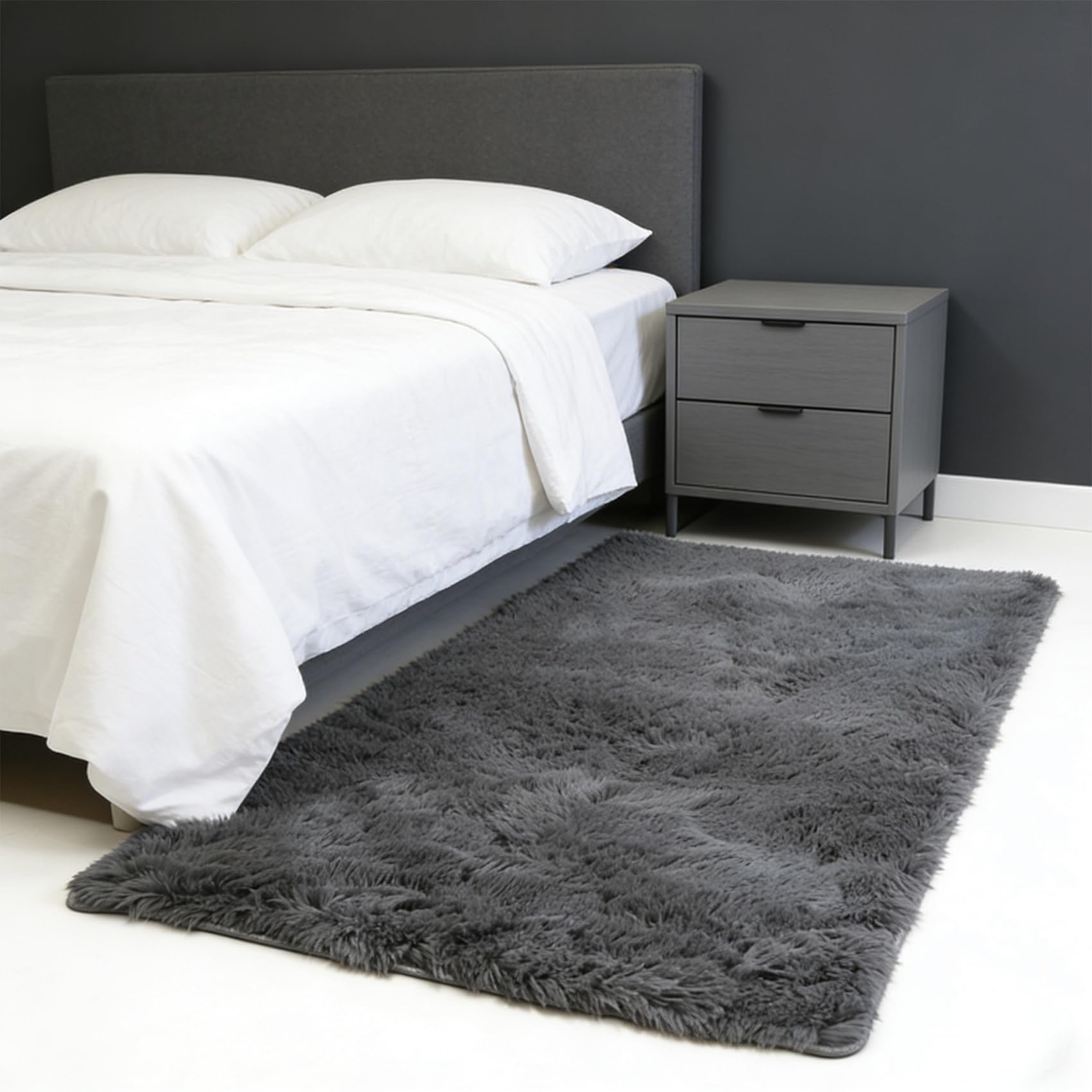 Tapis de Sol pour Salon et Chambre | Créez un Espace Cosy avec ce Grand Tapis Gris