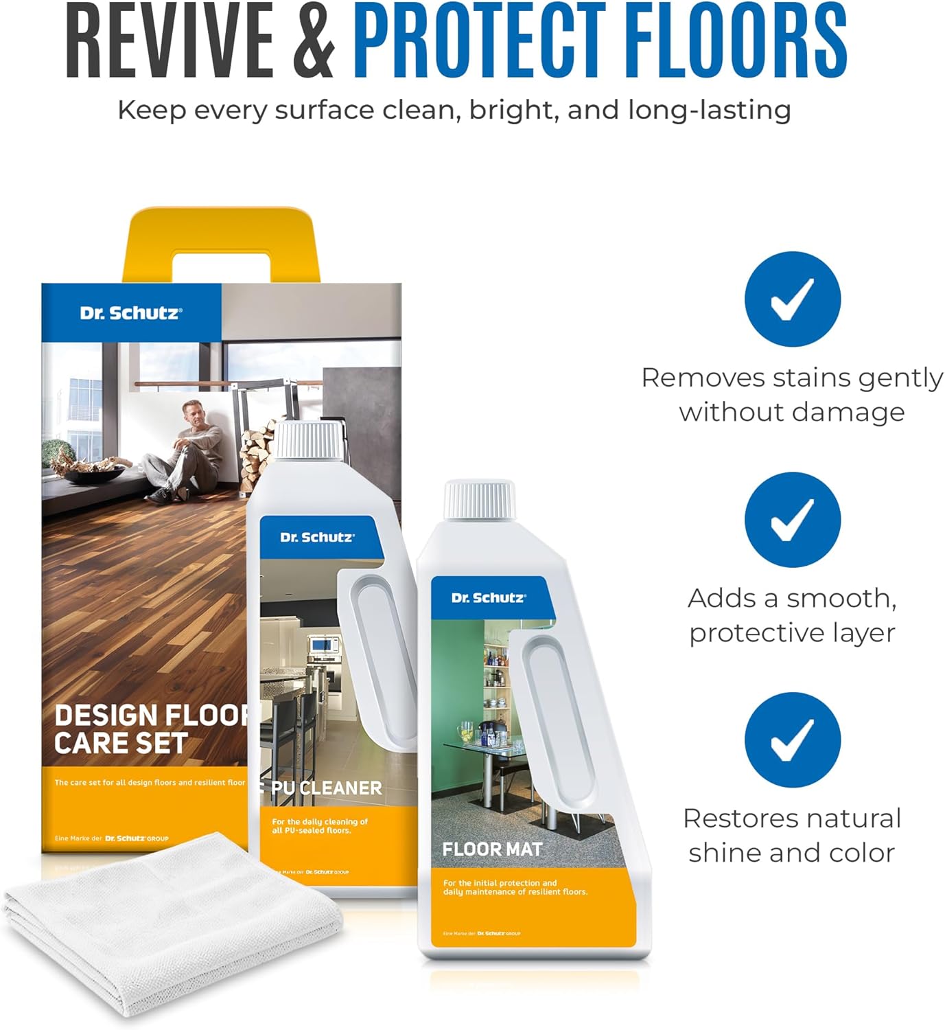 Dr. Schutz LVT and Resilient Floor Care Cleaner Set