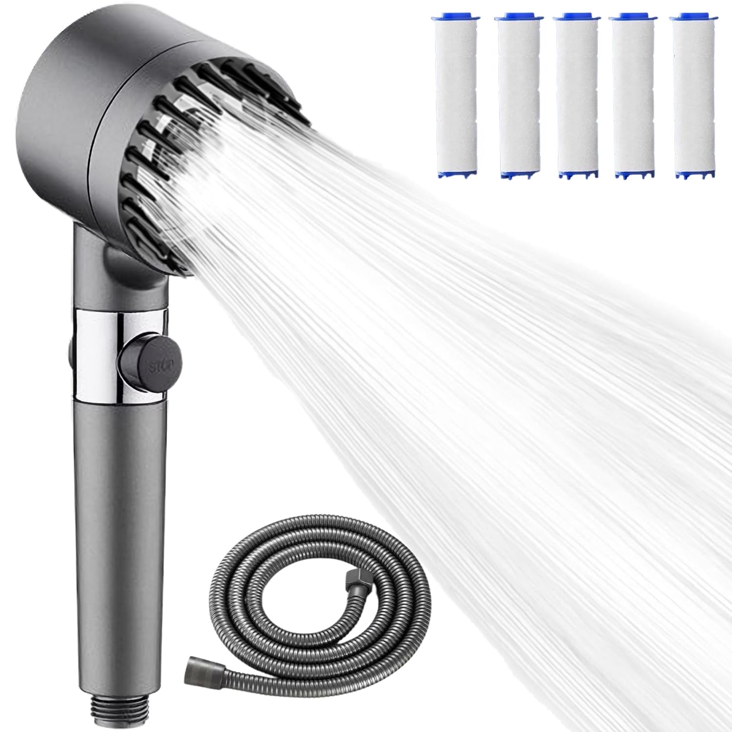 Rubinetto Cucina A Parete Piralla Zoe - Miscelatore Cromato, Design Moderno Per Arredamento Contemporaneo