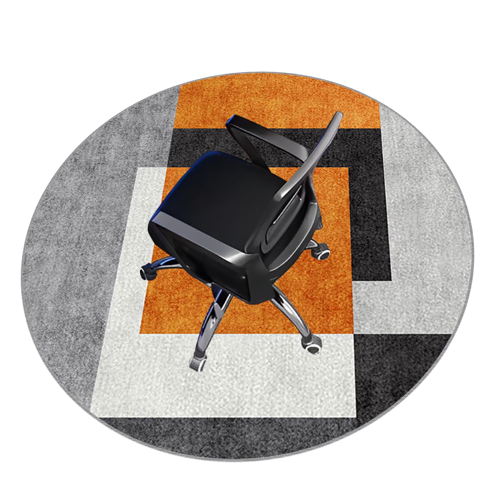 Unterlage Schreibtischstuhl, Runden Gaming Teppich, Bodenschutzmatte Bürostuhl, Bürostuhl Teppich Unterlage, Bodenschutzmatte für Hartböden, Laminat, Parkett 120cm