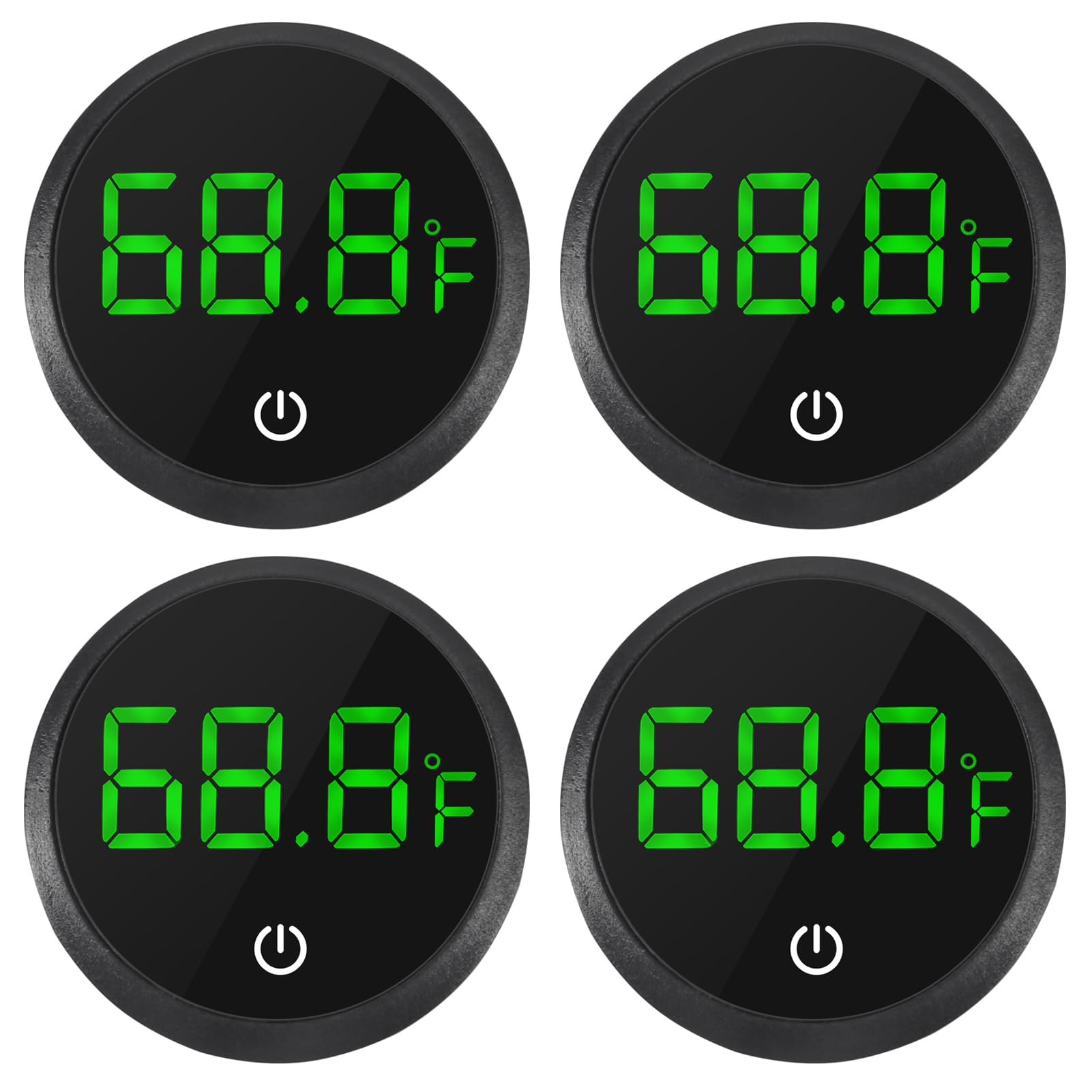 ACEIRMC 4pcs Digital Aquarium Thermometer with Accurate LED Display
