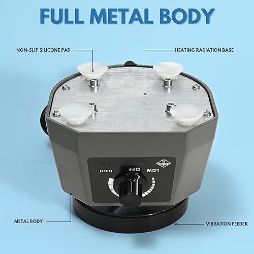 Miniatura 5 de Vibrador de laboratorio de 10,16 cm de diámetro, oscilador de 100W, máquina para mezclar yeso, placa vibradora de yeso, agitador redondo