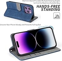 Vista 7 de Funda compatible con Honor X7, piel sintética con soporte para tarjetas, compatible con Honor Play 30 Plus/Play 30+ Flip cierre magnético, funda