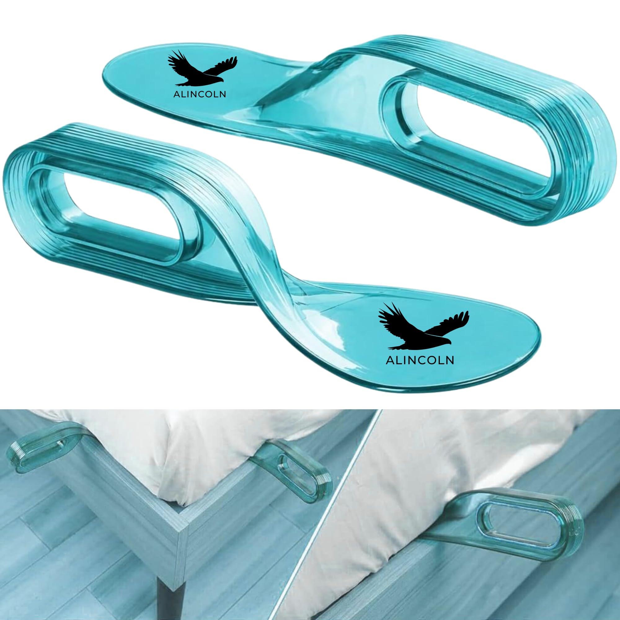 ALINCOLN Premium 11 inch 2 Pack Bedsheet Tucker Tool for Bed Making | Double Bed Mattress Lifter and Bed Sheet Tucking Tool for Elderly, Pregnant Women & Back Pain | Durable ABS Plastic - Blue-image-42