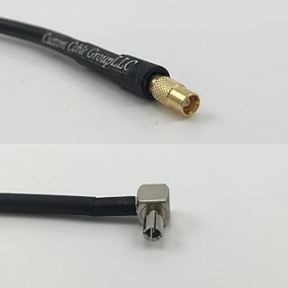 12 inch RG188 MCX FEMALE to TS9 ANGLE MALE Pigtail Jumper RF coaxial cable 50ohm Quick USA Shipping