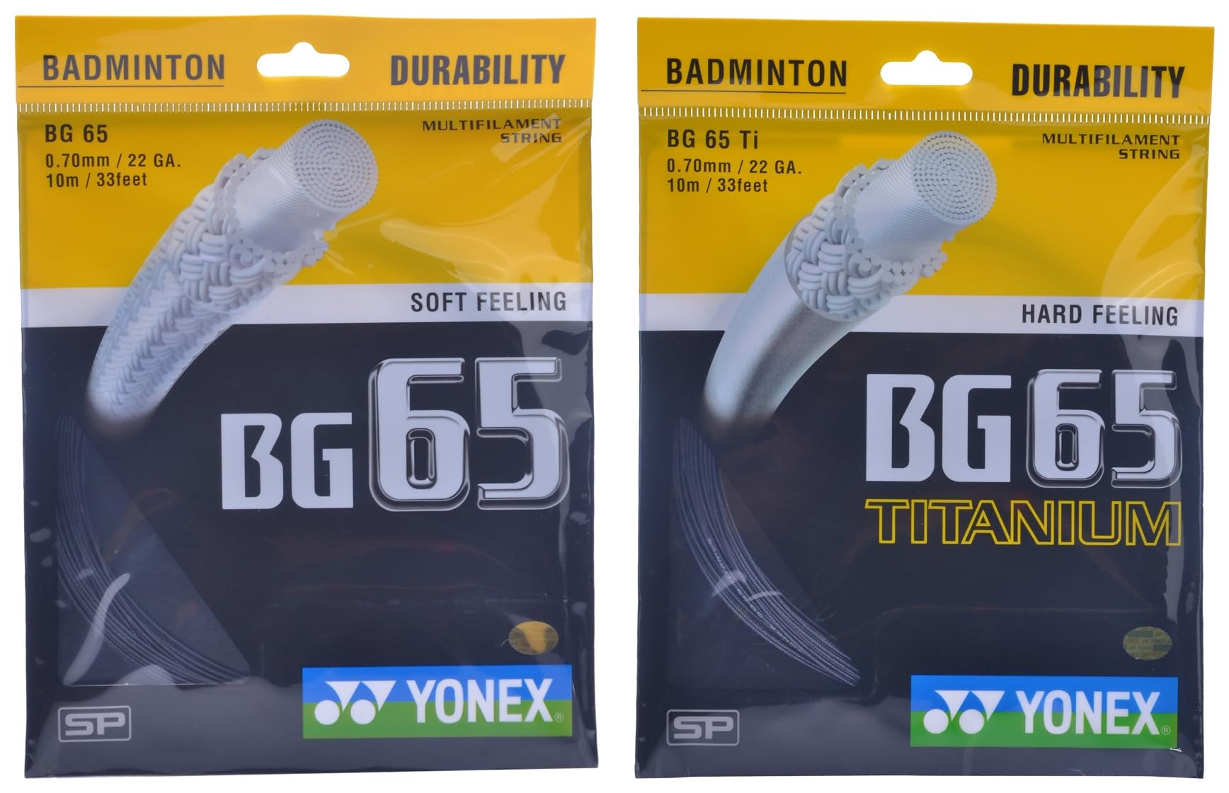 Yonex BG 65 Titanium Badminton Strings, 0.70mm (Black) & YONEX BG 65 0.70mm Badminton Strings (Black) (B0C99K2JXZ) Amazon Price History, Amazon Price Tracker