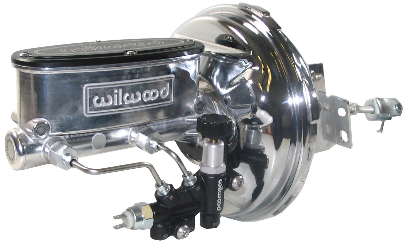 Buy NEW CHROME POWER BRAKE BOOSTER & POLISHED WILWOOD MASTER CYLINDER SET W/ ADJUSTABLE