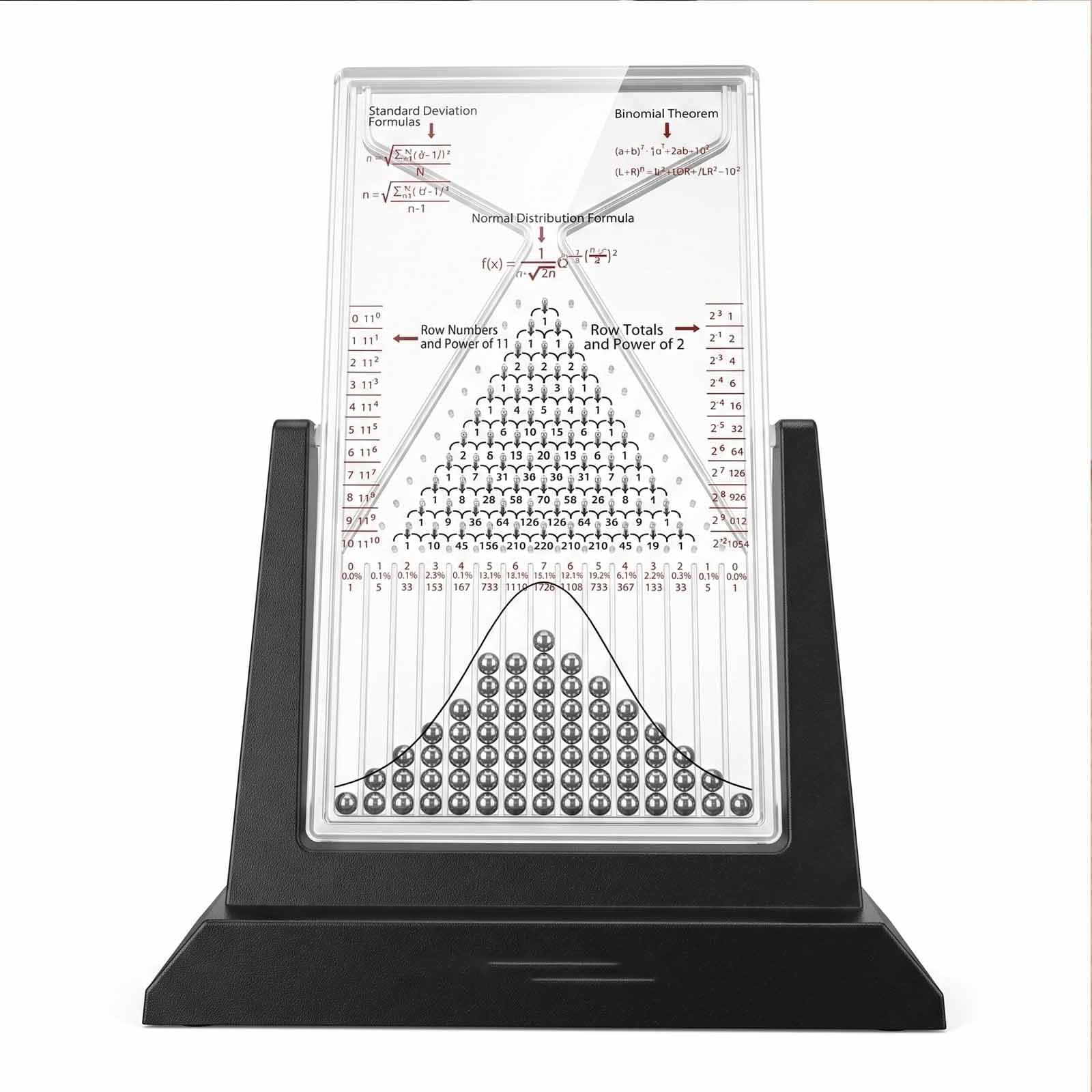 Tableau De Galton, Tableau De Galton De Bureau, Outil Pédagogique pour Laboratoire De Physique, Démonstration Efficace des Lois Statistiques, Modèle De Démonstration des Probabilités avec Courbe
