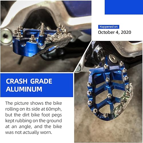 Miniatura 4 de CHANGCHENG Estriberas de moto de cross Estriberas de motocicleta Pedales descansos CNC para Sur Ron Light Bee SX Segway X260 X160 CRF150F 2003-2019