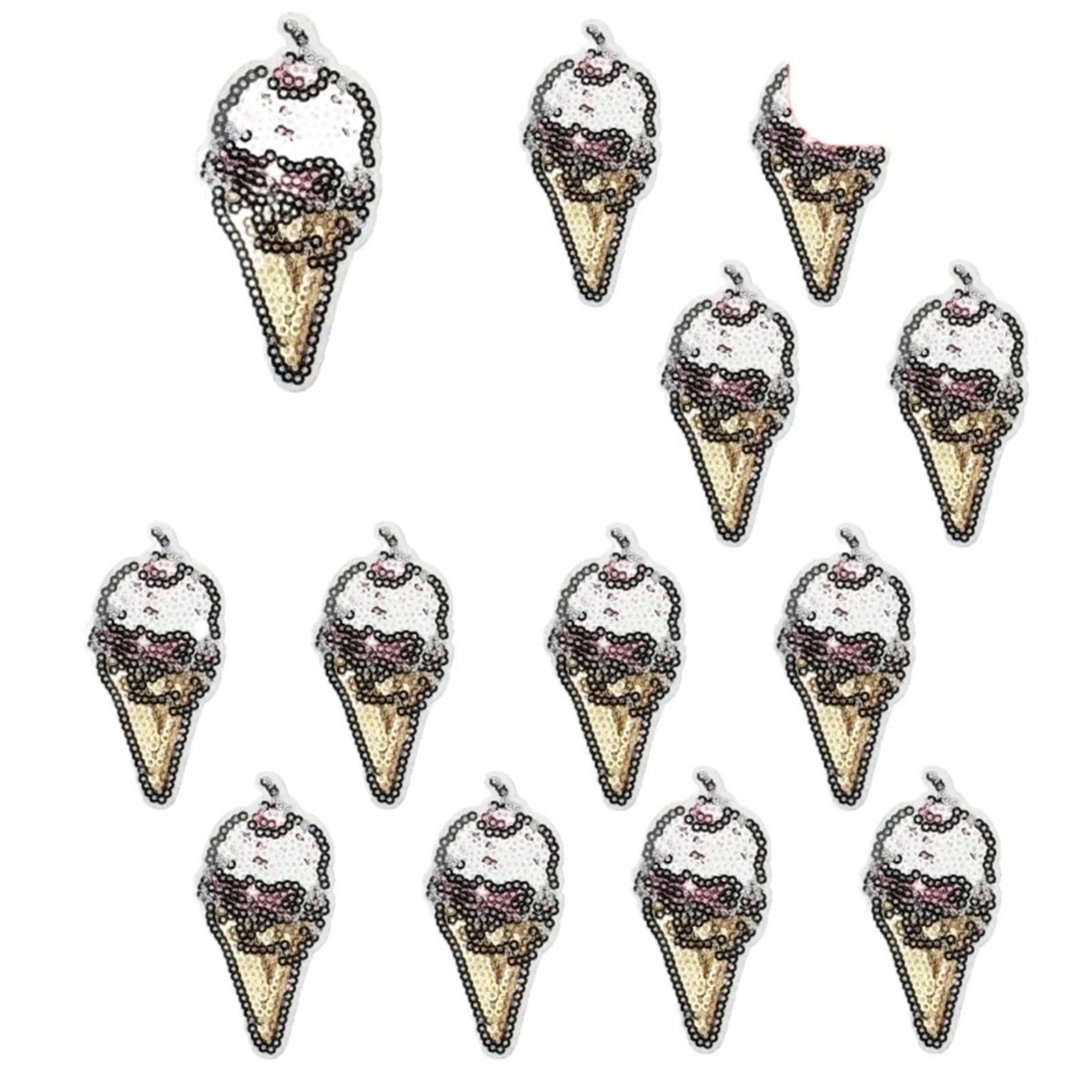 Wtaxbh 10Pcs Color12 Iron On Patches 10Pcs Cartoon Decorative Applique Patch For Diy Lots Of Badges Iron On Backpack,Clothes(10Pcs Color12)