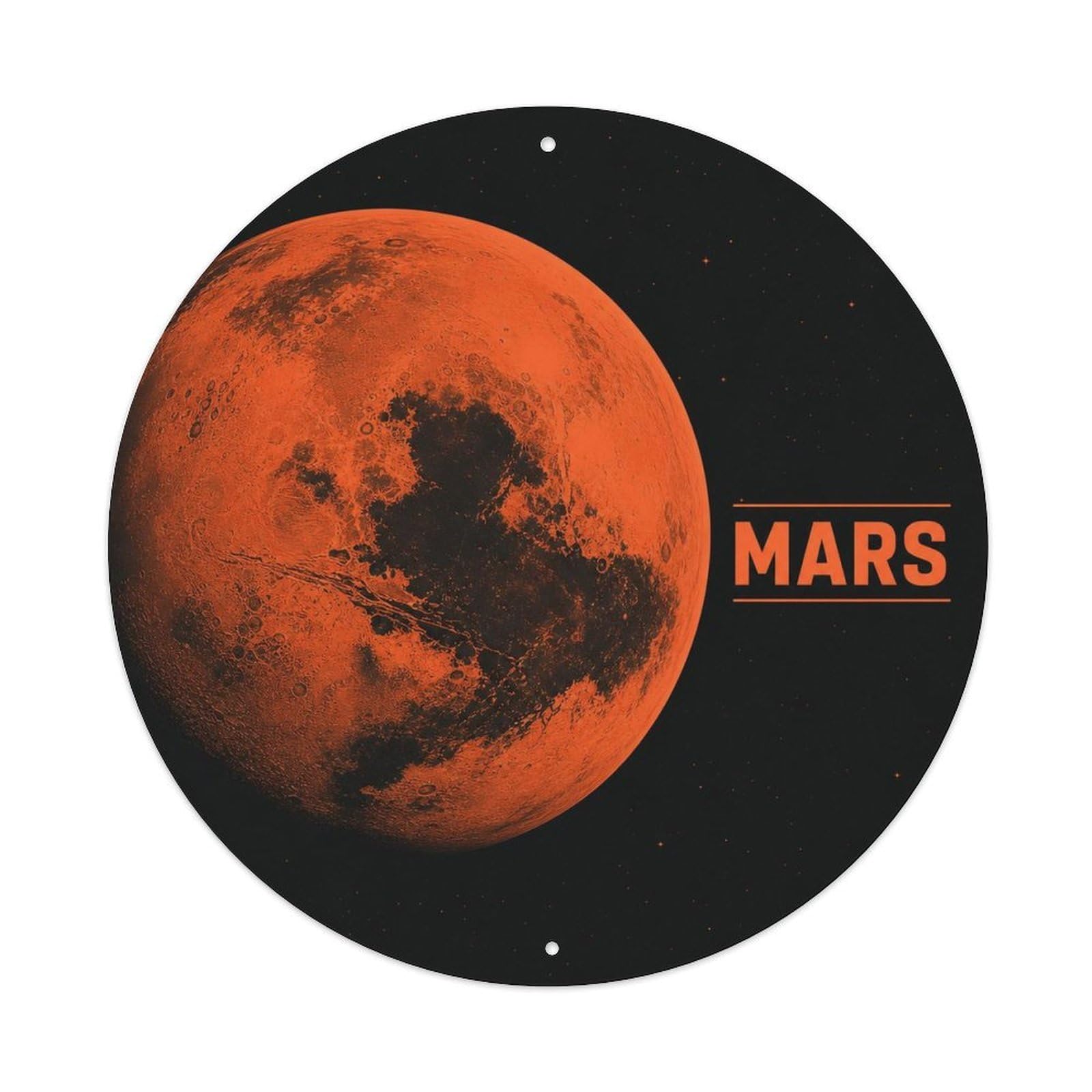 Cosmos Astronomy Mars Red Planet Astral Solar System Metal Tin Sign