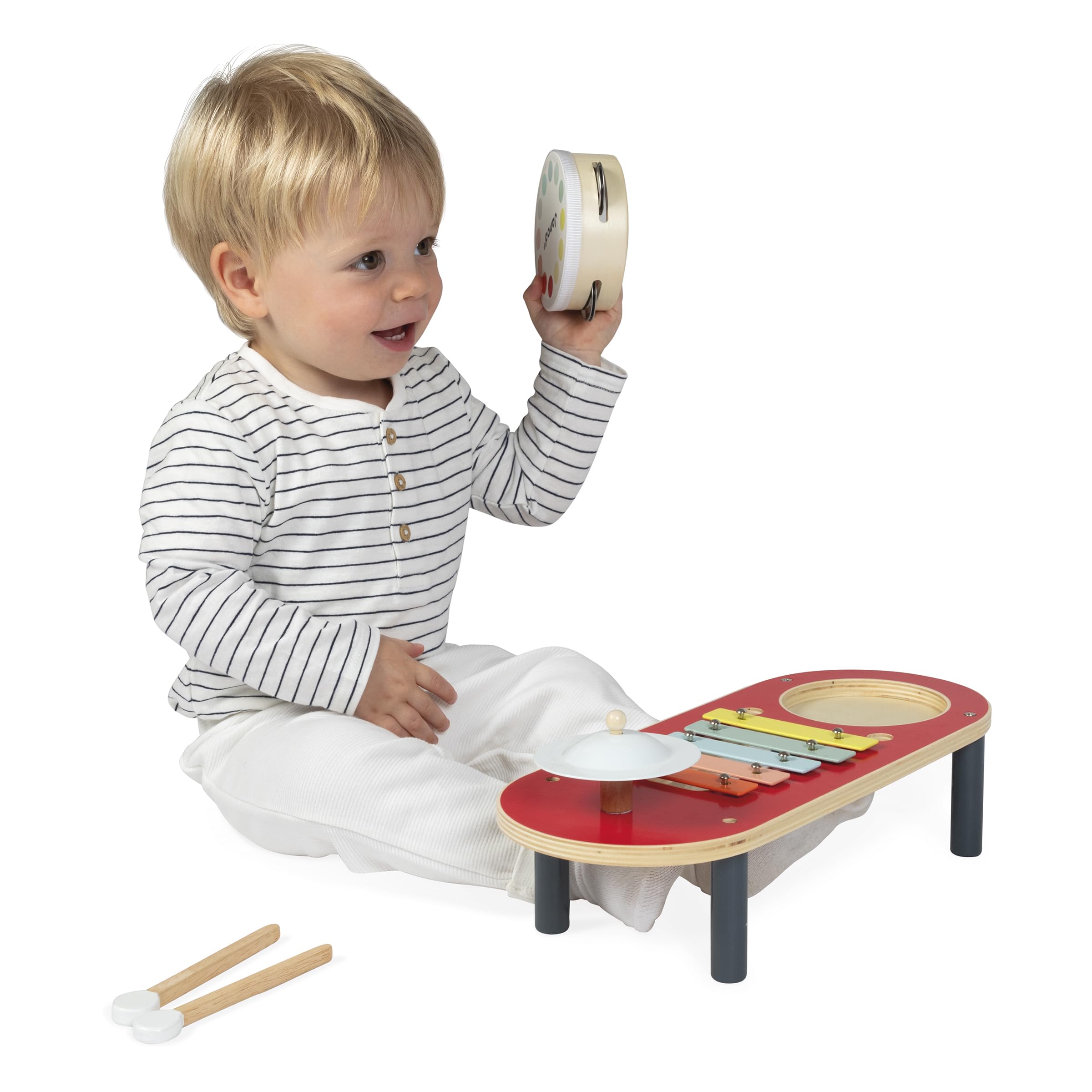 Janod - Wooden Musical Table - Children's Musical Instrument - Imitation and Musical Early Learning Toy - From 18 months - Image 4