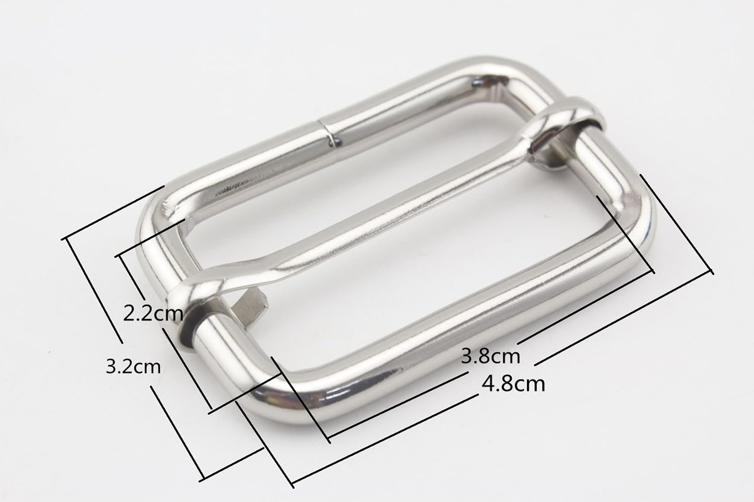 NICKEL & POLISHED NICKEL Adjuster Slider for buckle straps bags belt purse hardware making replacement