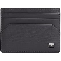 Tommy Hilfiger TH Flag CC Holder Am0am13707, Titolare della Carta Uomo, Grey (Charcoal Gray), One Size