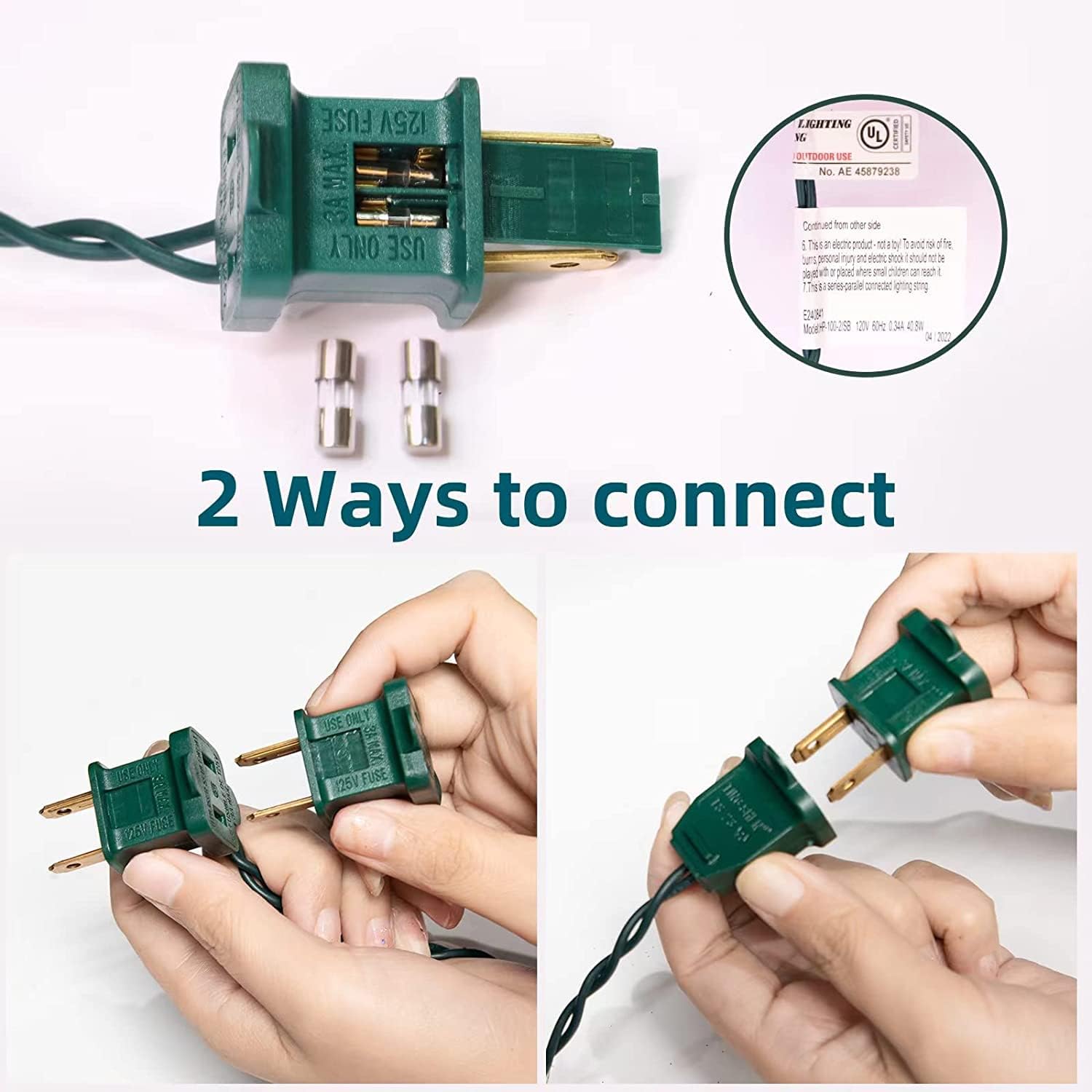 Ultra-Bright Connectable RED Christmas Light Set 100 Count 19.6Feet Incandescent Bulb Mini String Light for Indoor Outdoor Christmas Tree Garland Wedding Garden Holiday Party Festival Decor - Image 4