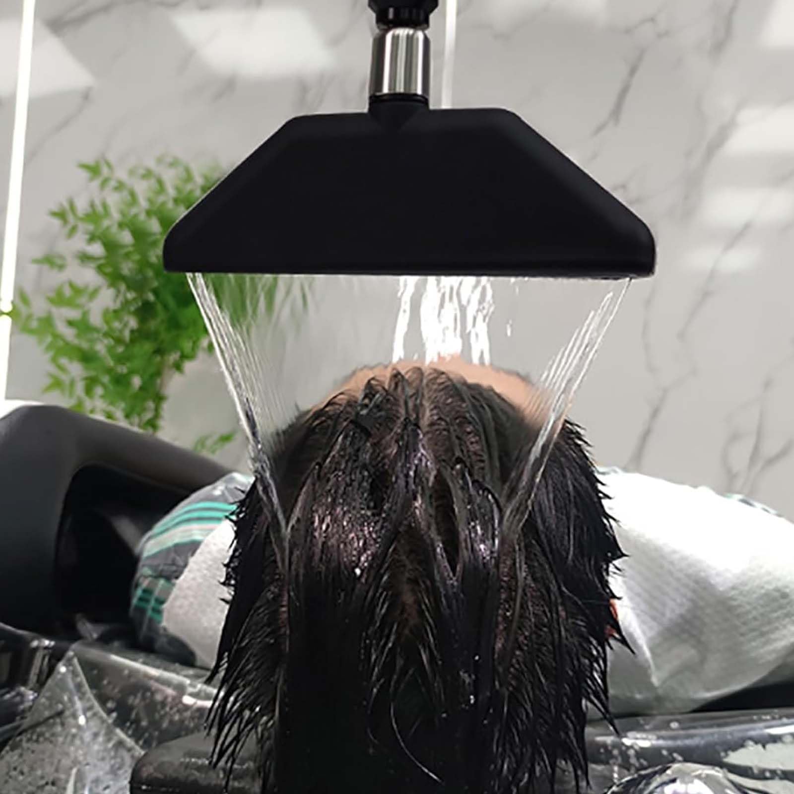 Bateria umywalkowa z regulowaną 360° wylewką wodospadową do domowego spa, salonu piękności i terapii masażu, przenośny system recyrkulacji