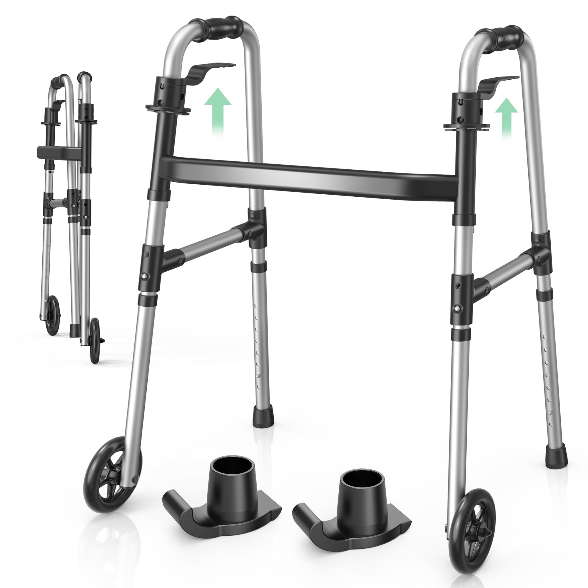 Loyoda Folding Walker with 2 Precut Tennis Balls and 5" Wheels, Lightweight — Amazon image 8