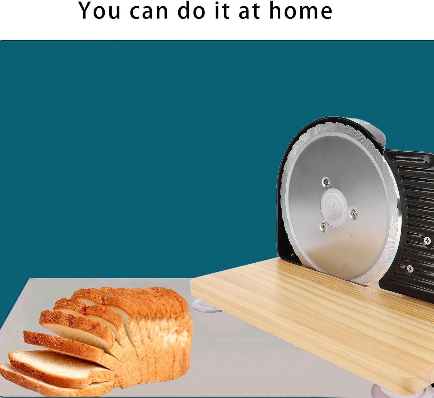 Manual Bread Cutter, Stainless Steel 170mm Blade, Adjustable Thickness Crank Slices, Retro, Modern Functionality, For Homemade Bread, Kitchen Bakery, Soft Dense Bread