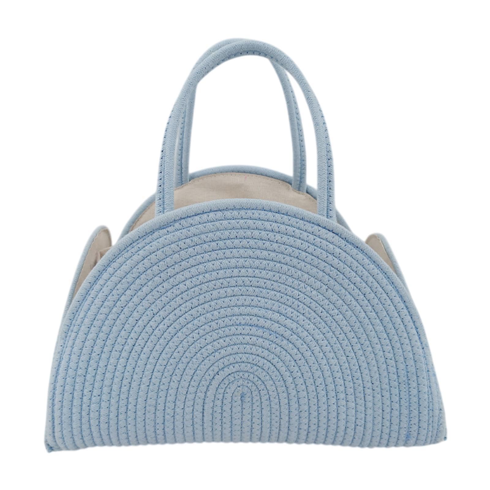 Panier de rangement couches bleu et organiseur de table à langer bébé