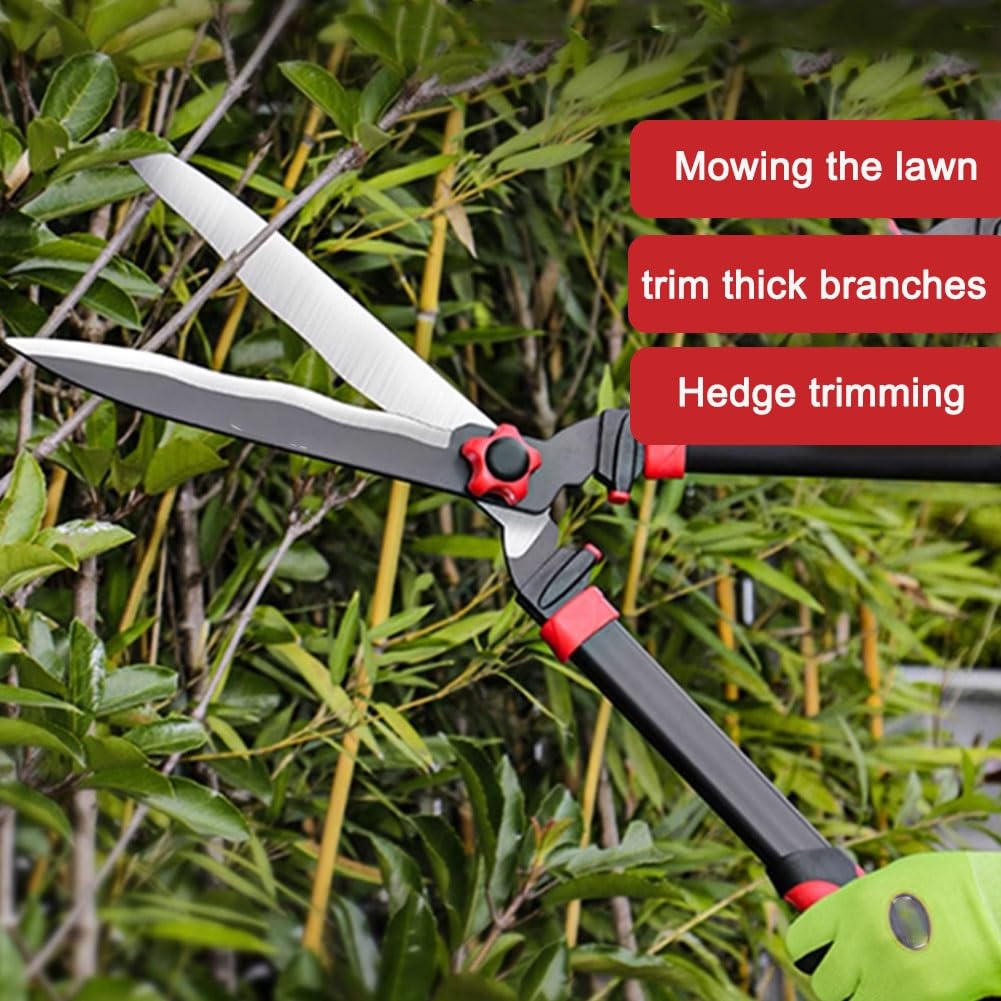 Especialidad tijeras cortasetos, tijeras de podar, potentes tijeras de podar for ramas gruesas, con cuchillas afiladas, ideales for recortar setos, verdor y plantas leñosas ligeras.(Straight blade 63c