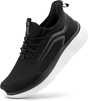 Zapatillas Running Hombre Ancho Zapatos Deporte Hombre Camina Comodos Sneakers Slip-in0