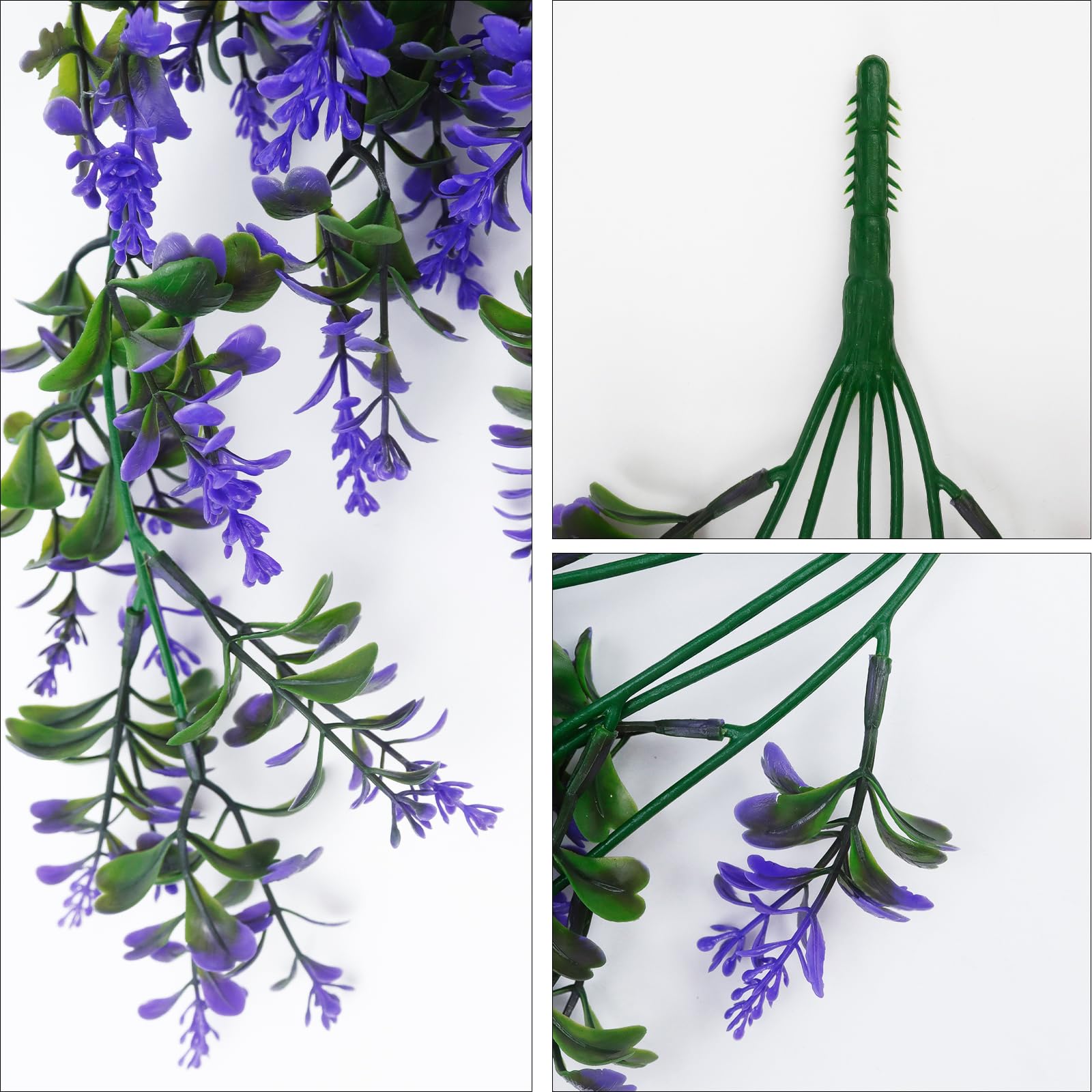 Amazon.de: BANTI Kunstpflanze Knstliche Pflanzen Hngend Kunstpflanzen Wie  Echt Outdoor Wetterfest 2 STK Kunstblumen Balkon Hngepflanzen Plastik  Hngepflanze Knstlich Blumen Balkonpflanzen fr Deko (Lila)