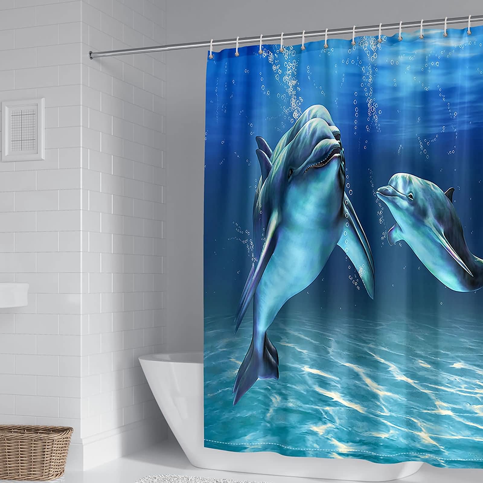 Rideau de douche anti-moisissure en polyester 165x200cm contre l'humidité