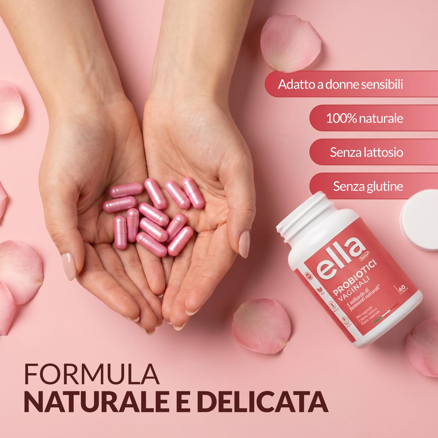 Ella Probióticos Mujer Flora Íntima con Lactobacillus e Inulina