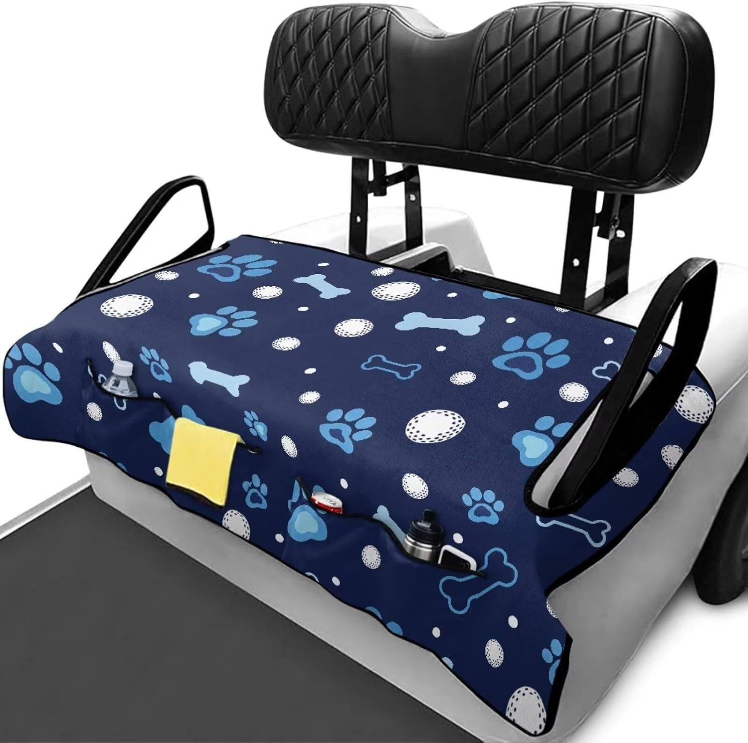 Universal Golf Cart Seat Covers for Women Men Non-Slip Golf Cart Seat Towel Blanket Golf Cart Accessories