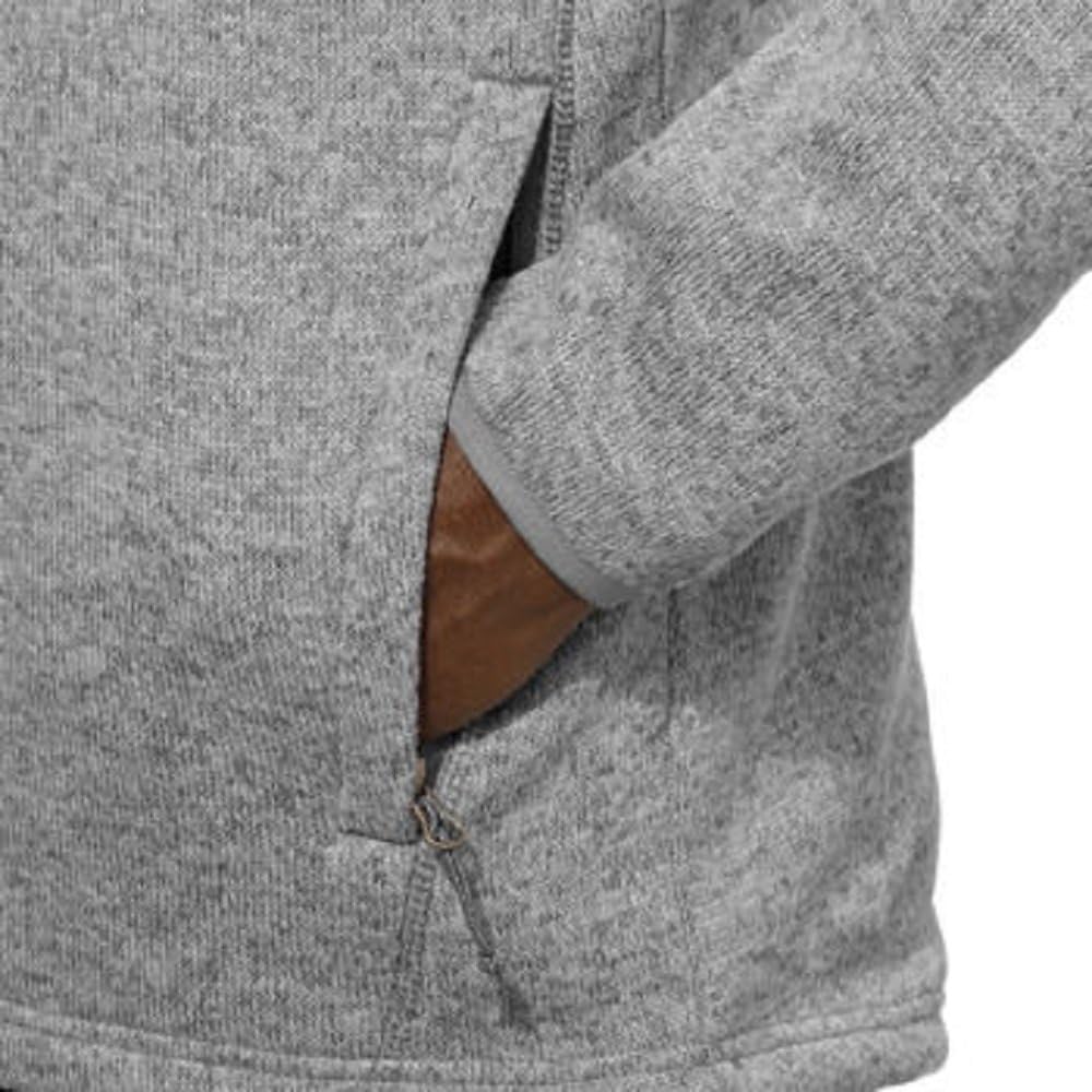 Avalanche Men’s Full Zip Fleece Jacket-Dove Gray, Large - Image 4