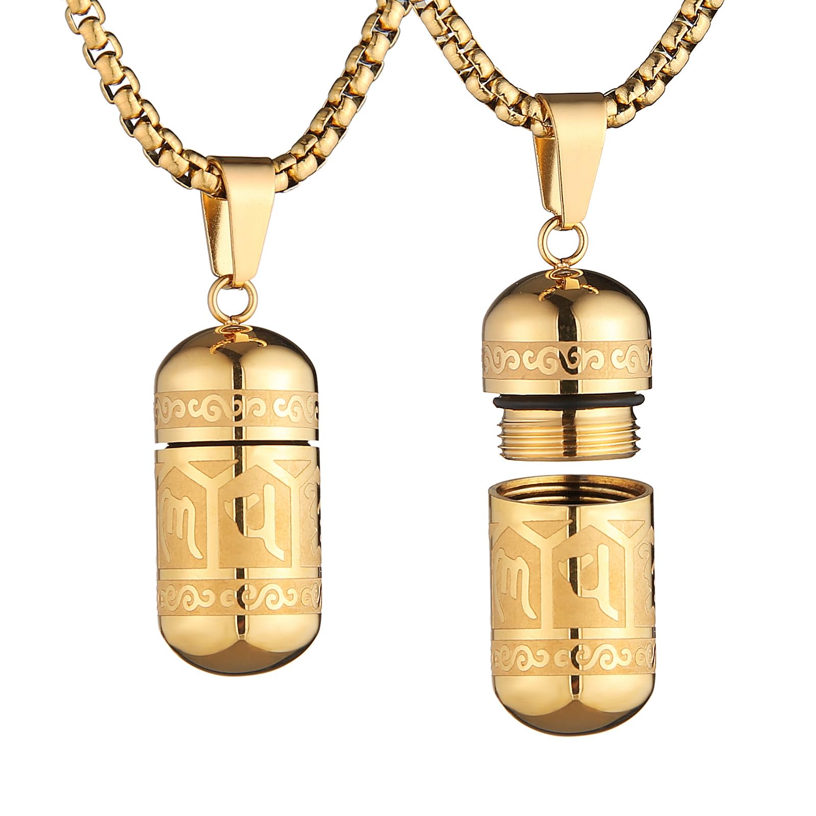 Cylindrical pill pendant