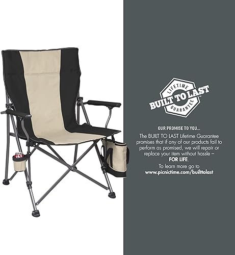 Miniatura 9 de ONIVA - a Picnic Time brand - Silla de campamento Big Bear XXL con enfriador - Silla de playa resistente - Silla de camping con bolsa de transporte