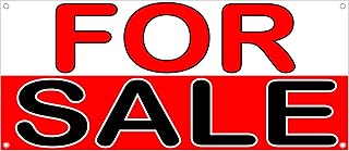 Large For Sale Banner Retail Store Home Shop Business Sign Weatherproof Vinyl (Large 96")