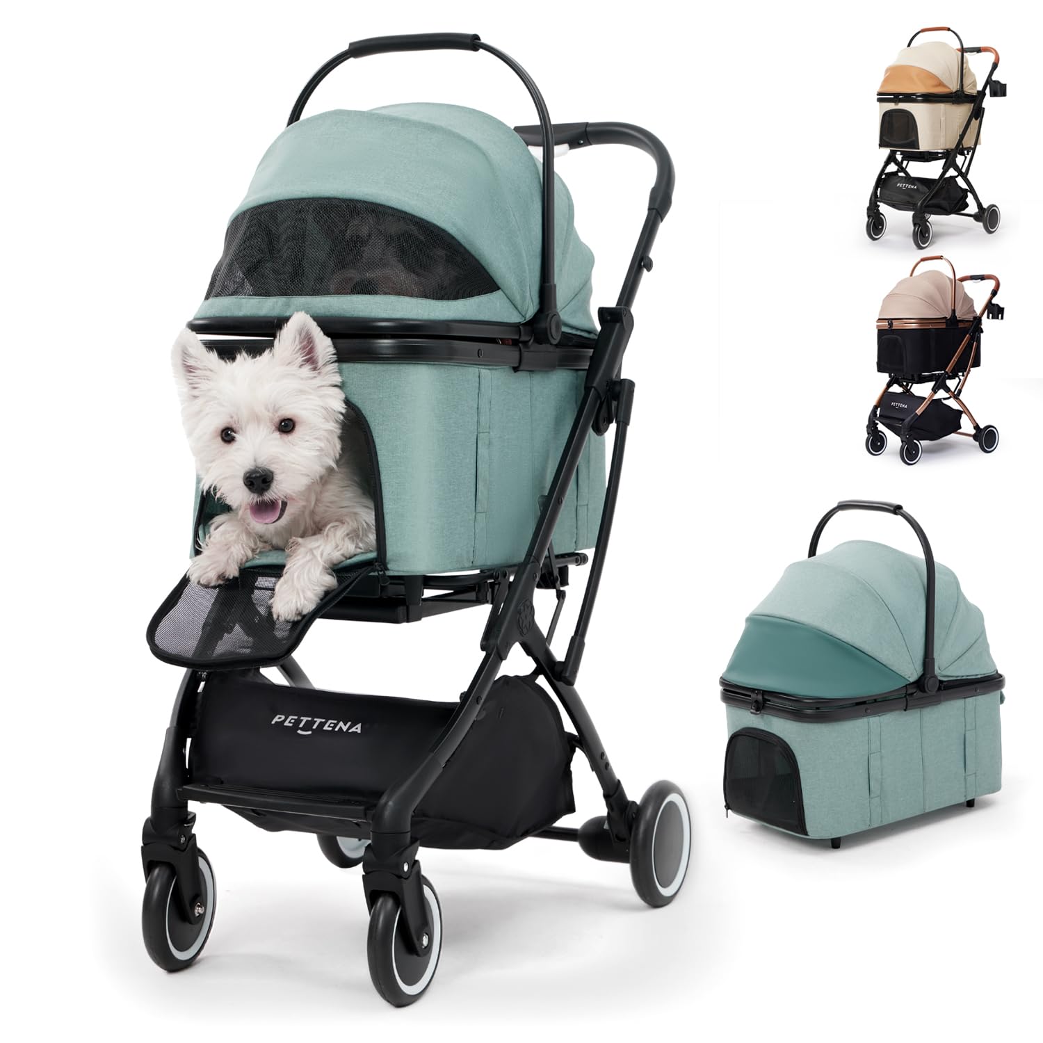 Amazon.co.jp: 【最新新色】PETTENA 分離型 ペットカート 小型犬 耐 