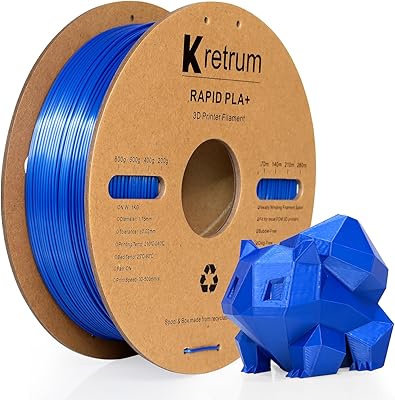 21 – Kretrum PLA+ Rapid 3D Printer Filament for 30-500 mm/s High Speed Printing, Fast PLA Plus 1.75 mm Filament Dimensional Accuracy +/- 0.02 mm …
