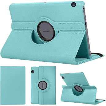 SWEIMEN Case Compatible with Huawei MediaPad T5 10 PU Leather Case 360  Rotatable Multi-Angle Protection Stand Protective Case