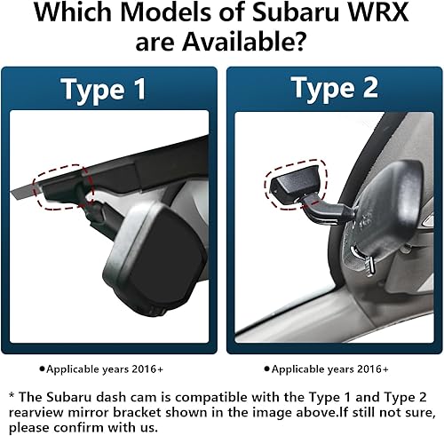 Miniatura 2 de Cámara de tablero 4K para Subaru WRX 2019 2020 2021 2022 2023 2024 2025, Base Limited Premium TR GT, etc., aspecto OEM integrado, video UHD 2160P,