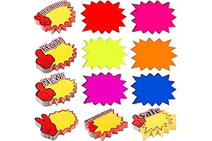 600 Count Retail Starburst Sign Package