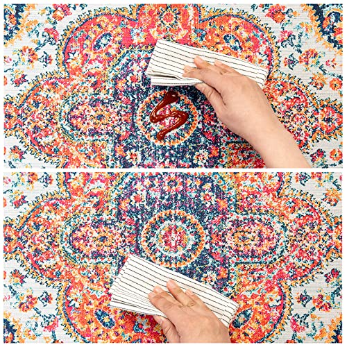 Melajia Kitchen Rugs 3 Piece Set Non Slip Washable Laundry Room Rug Runner With Rubber Backing Kitchen Mats For Floor Easy To Wash Low-Profile Runner Rug For Entryway Bathroom Bedroom #TOP3