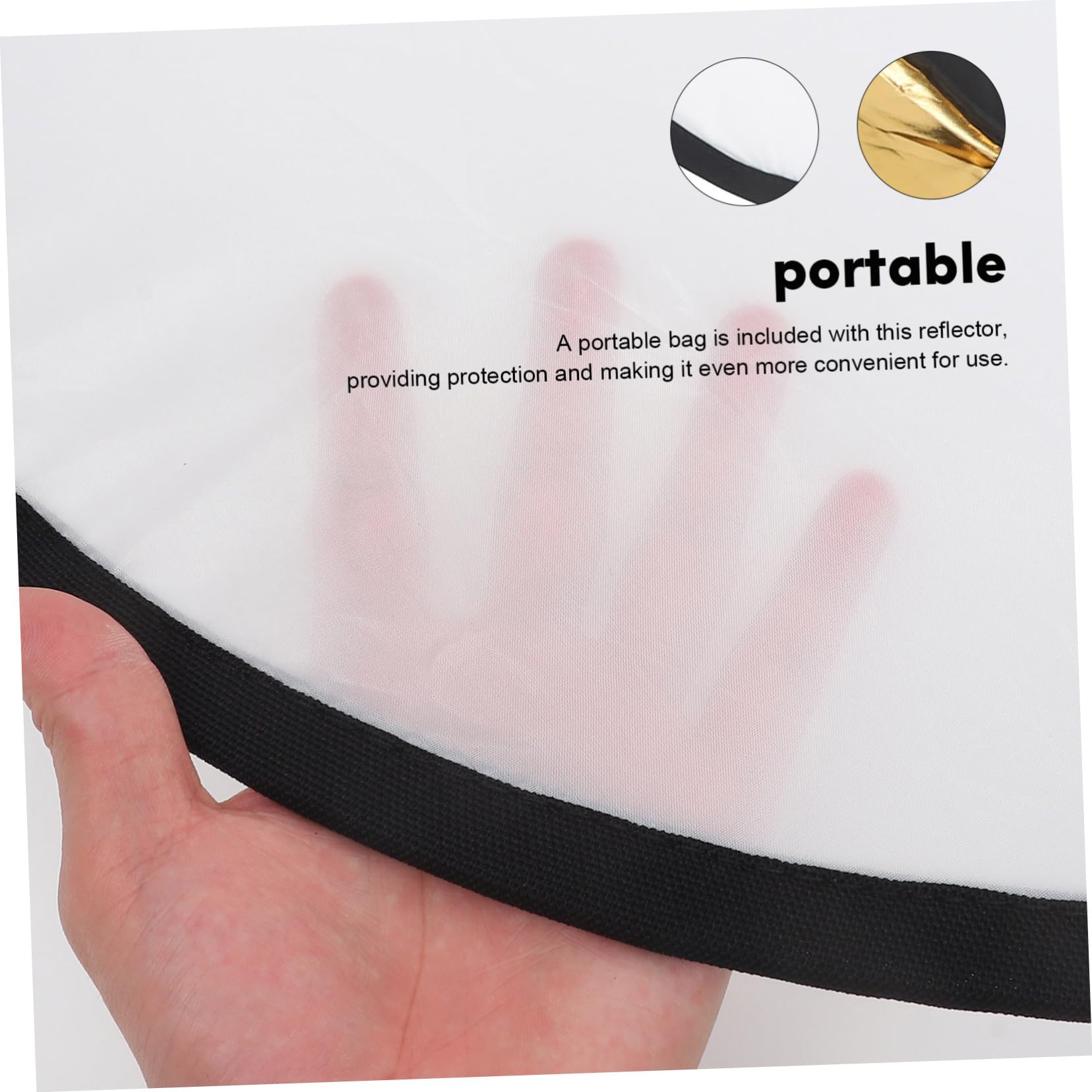 BRIGHTFUFU Photographic Reflector Photography Accessories Disc Photo Reflector Photography Lighting Photography Reflector Camera Accessories Reflector Photography Diffuser Polyester Taffeta