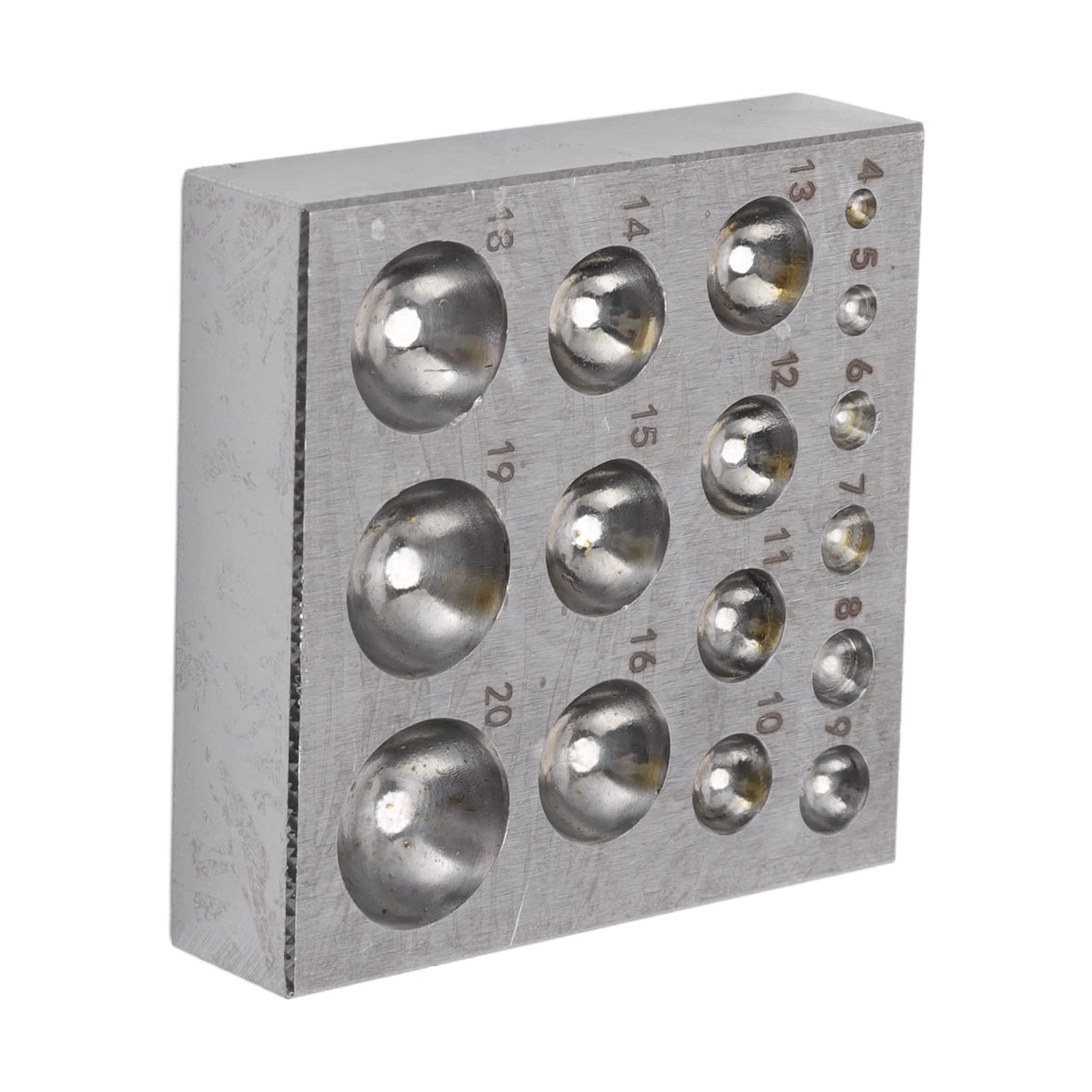 Stahl DAP -Block Halbkreiskreislauf -Metallformwerkzeug Doming Stanzblöcke für Schmuck DAP Blocksteel Blocksteel Doming Blockdoming Die Blockround Blockmetallforming Werkzeug