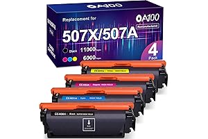 Remanufactured 507X Toner Cartridge Compatible with HP 507A CE400X CE400A for LaserJet...