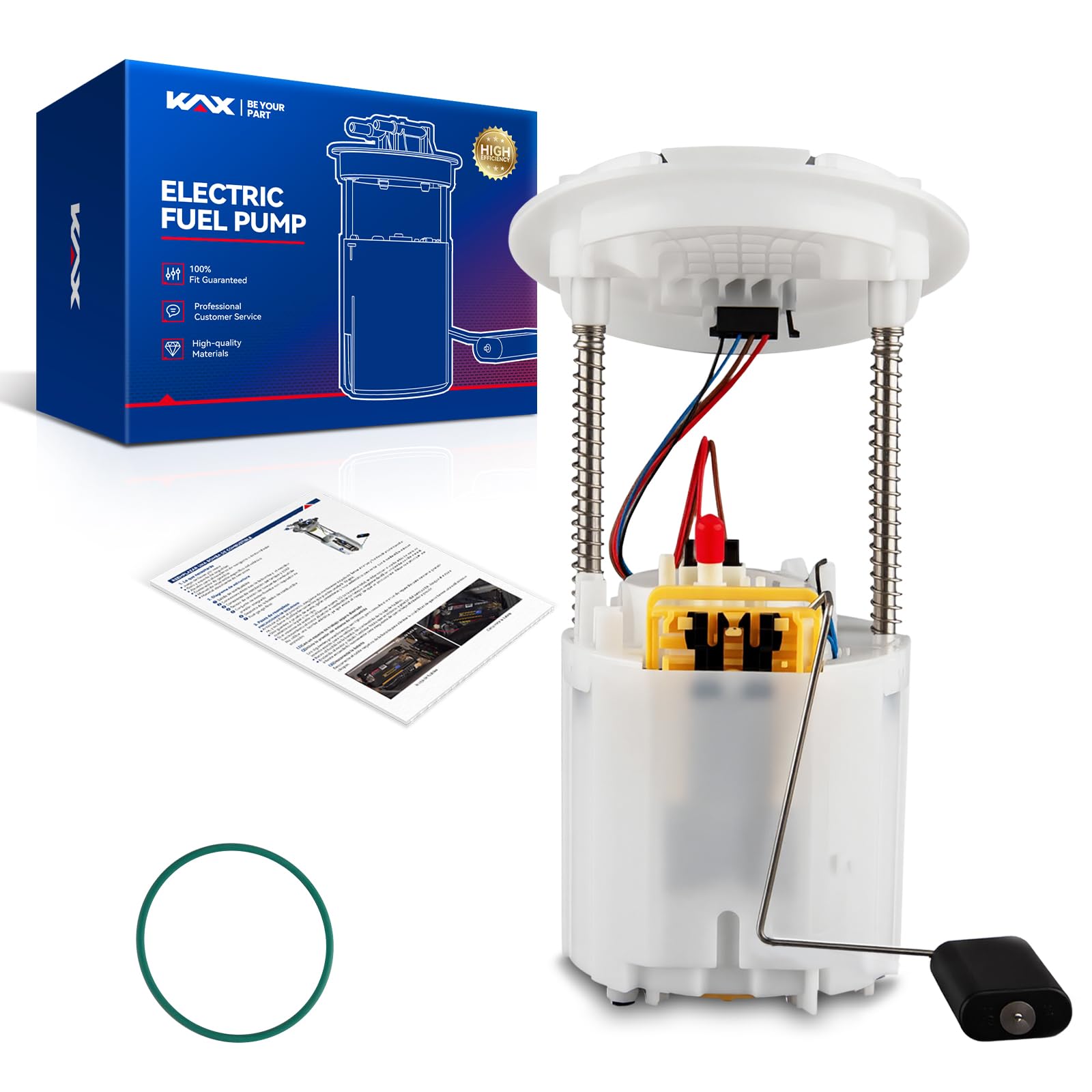 KAX Electric Fuel Pump Assembly Fit for Dodge Charger 2011–2016 3.6L/5.7L, Fit for Chrysler 300 2011–2016 3.6L/5.7L, Fit for Dodge Challenger 2011–2014 3.6L/5.7L | Replaces SP7029M, E7263M